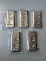 Silberbarren 5x 1kg