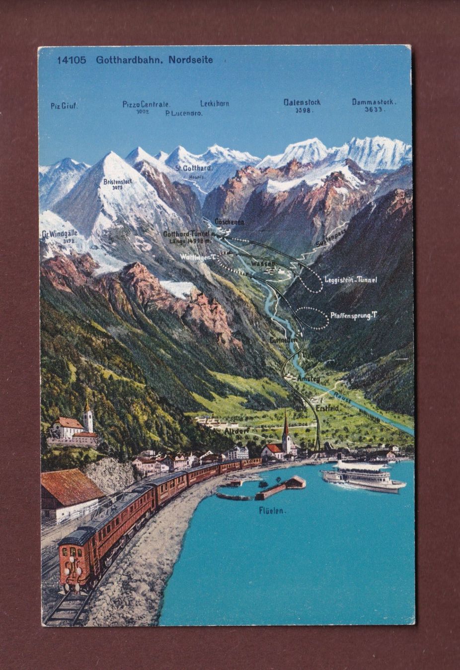 Cartes postales: GOTTHARDBAHN - Nordseite – D'occasion à Pully par nicecards