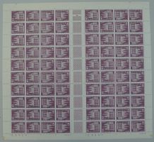 1976, S68/K50L kompletter Bogen postfrisch **, selten.