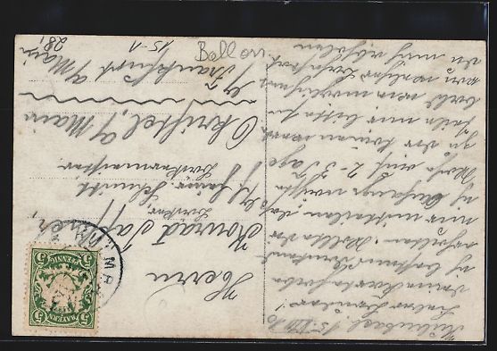 Cartoline postali: Gordon-Bennet-Wettfliege, Heissluftballo – Usato da Berlin venduto da bartko-reher 1