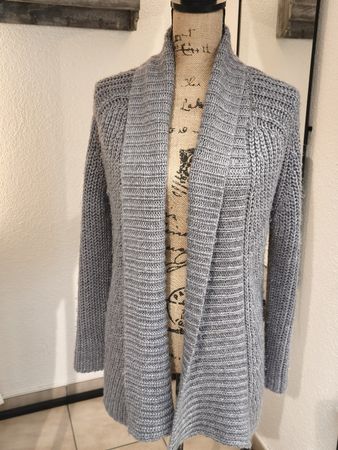 Strickjacke Basic by Chicoree grau Grösse XS/S