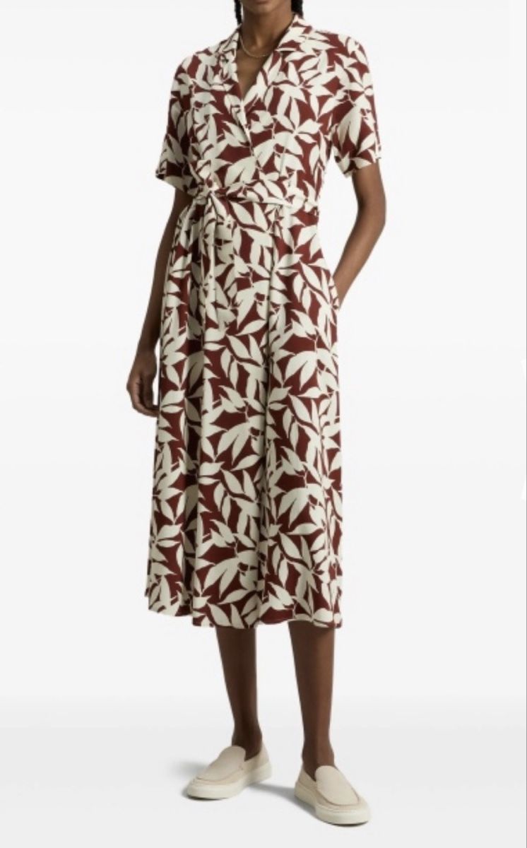 Kleider: Kleid WOOLRICH mit Blattmuster Grösse S neu – Neu (gemäss Beschreibung) aus Maur von my_private_sale