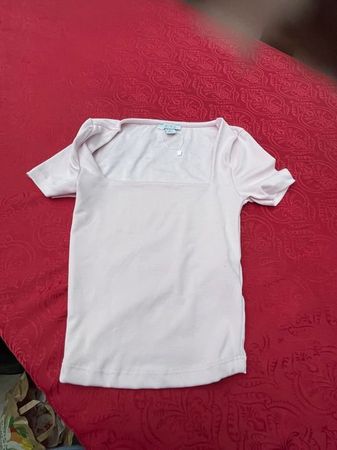NEU Mädchen Oberteil T-Shirt Top Amisu XS / Leicht rosa