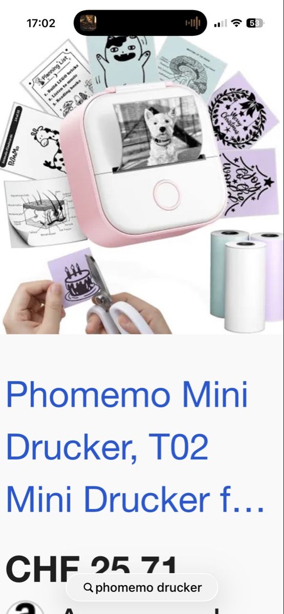 Drucker: Phomemo Minidrucker – Gebraucht aus Winterthur von tanscha 4