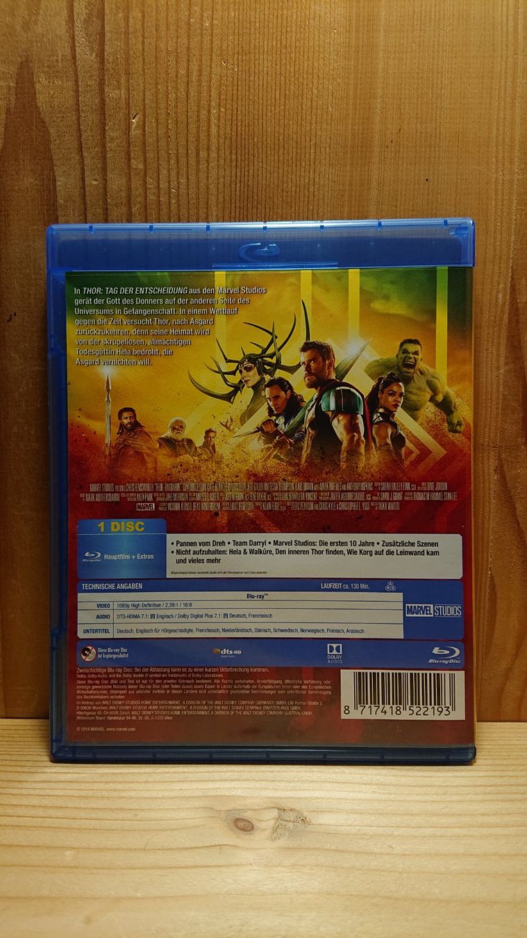 Tutti i DVDs: THOR Tag der Entscheidung Blu-Ray Marvel – Usato da Wilderswil venduto da Exebub 1