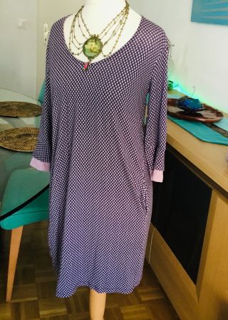 Adorable petite tunique MYRINE mauve violet, t. S, Lagenlook