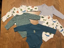 Baby-Bodysuits-Set von M&S, Langarm, Größe 0–3 Monate