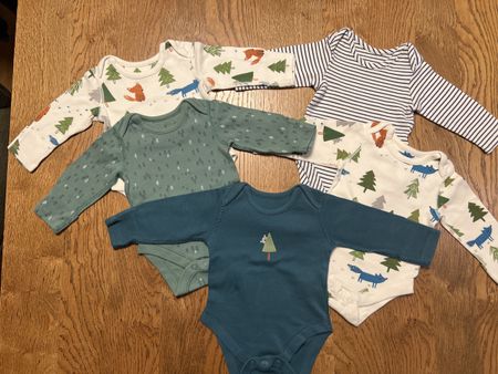 Baby-Bodysuits-Set von M&S, Langarm, Größe 0–3 Monate