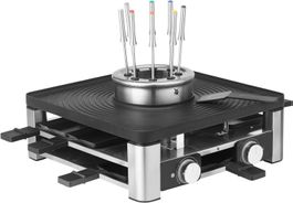 3in1 Gourmet Station elektrisches Raclette Fondue