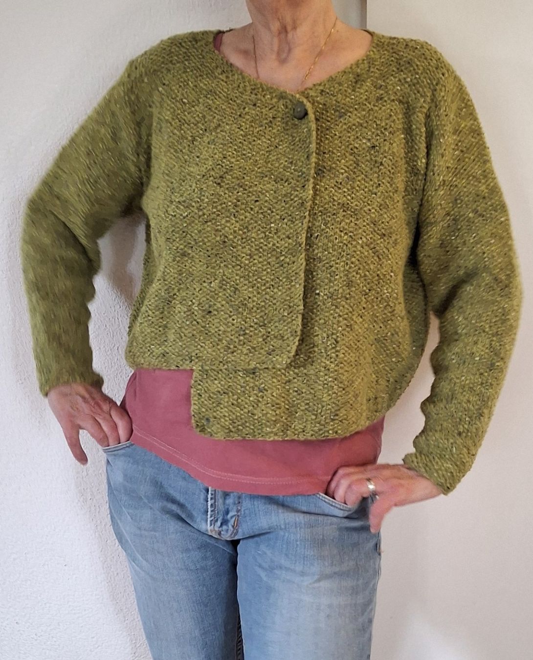 Giacche: Jäckchen "Sheperd" mit Alpaca, handgestrickt   NEU – Nuovo (secondo la descrizione) da Langenthal venduto da Handstrick 2