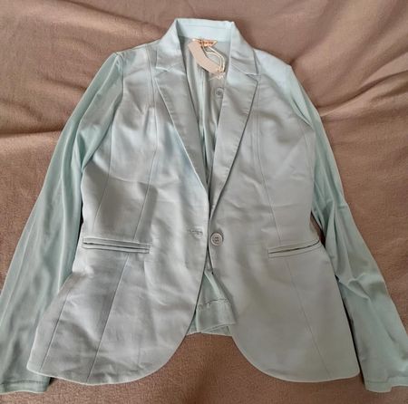 Hellblauer Sommerblazer von Blu Eise - Gr. XS/S, Neu!