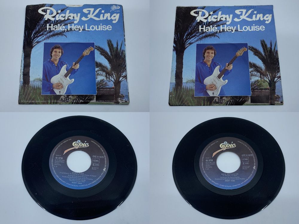 Ricky King - Hale, Hey Louise und Black Eyes - für Jukebox (Gebraucht ...