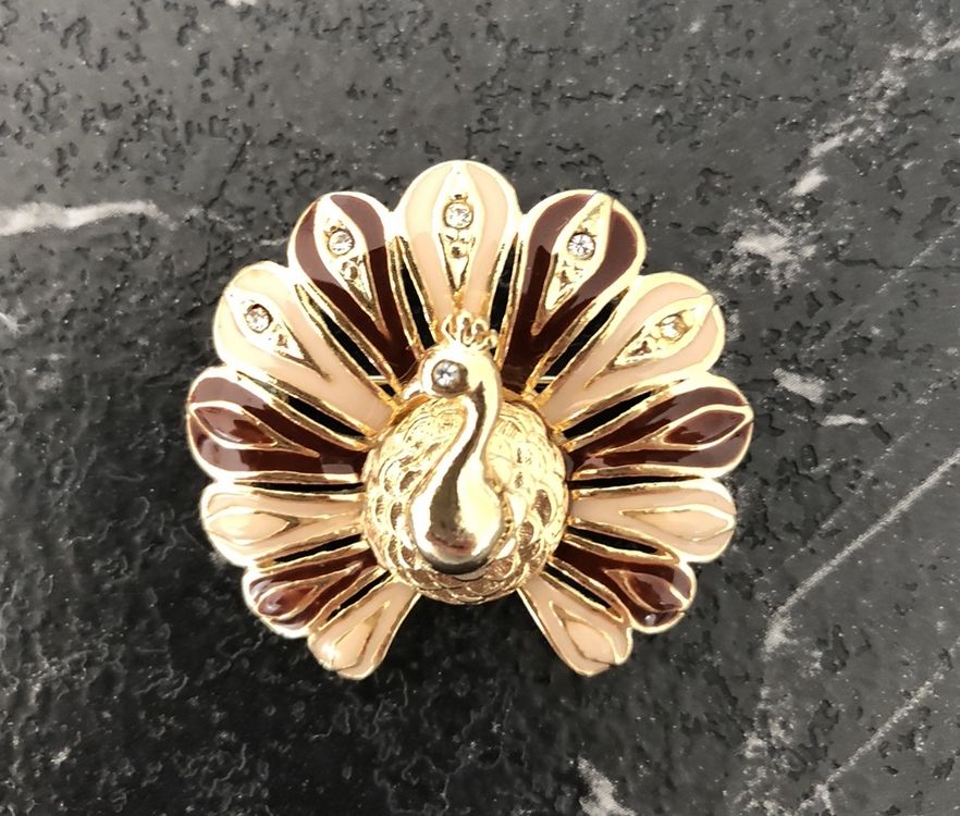 Broche Paon Royal