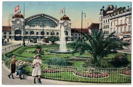 Basel, Bundesbahnhof, Kinder, gelaufen 1911