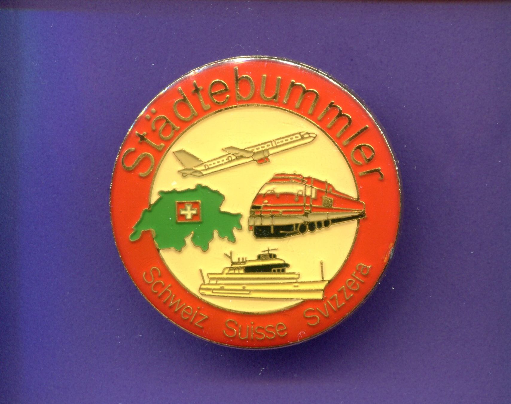 Placchette & Badge: Städtebummler  Schweiz Suisse Svizzera – Usato da Winterthur venduto da Sammleroase