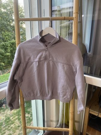 Sweatshirt Weekday Lou zip violet taille XS état neuf