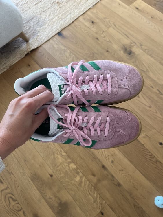 Adidas Gazelle Plateau Sneaker Rosa/Grn, in gutem Zustand (Gebraucht) in  Wichtrach fr CHF 25  mit Lieferung auf Ricardo kaufen