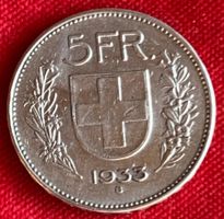 5francs suisse 🇨🇭 1933