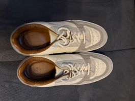 Herren Sneaker / weiss-grau / Kunstleder Gr. 41