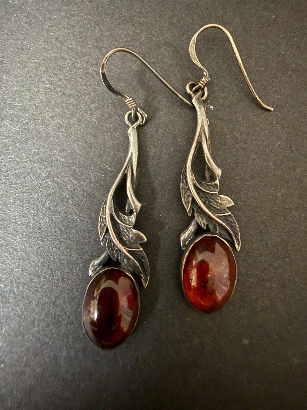 Orecchini pendenti & Orecchini a lobo: Vintage Silber Ohrringe mit Bernstein 925 – Usato da Spiegel b. Bern venduto da Rogger72 2
