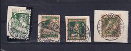 PJ Lot auf Briefstück mit Vollstempel