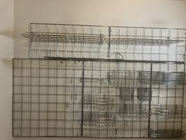 Flexibles Wandgitter-System Chrom | Organizer at Home