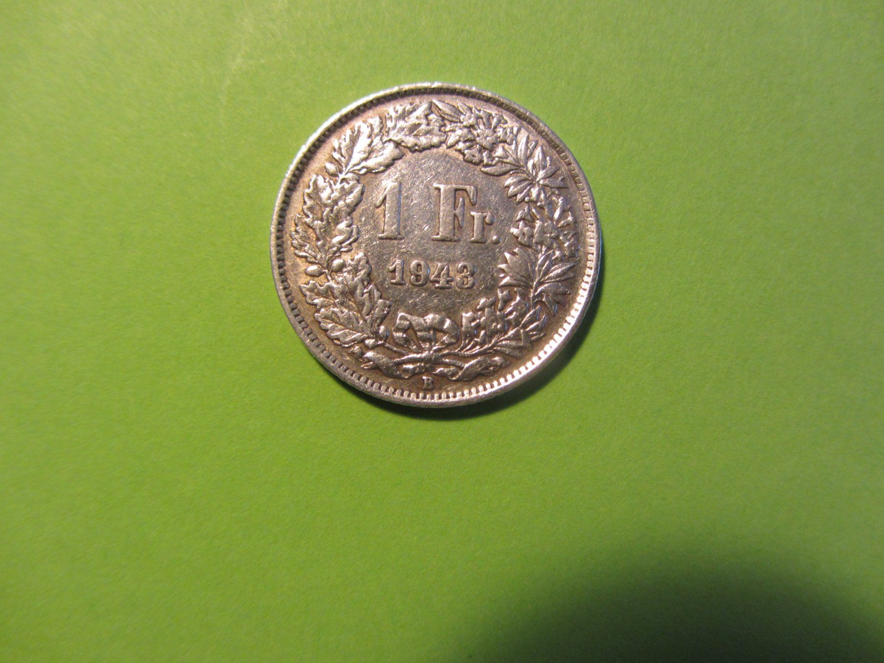 Alle Münzen: 1 Fr. Münze 1943 Silber – Gebraucht aus Malters von Hausi88 3