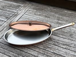 Kupferpfanne oval CULINOX Swissmade guter Zustand