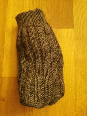Kuschelige Wintersocken, Gr. 42-46, Braun, gestrickt