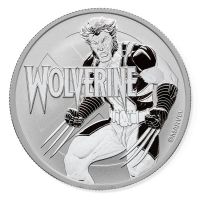 WOLVERINE 1 UNZE OZ MARVEL RAR SILBER letzte Stück SELTEN