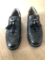 Mokassins schwarz Leder Xsa Gr. 39