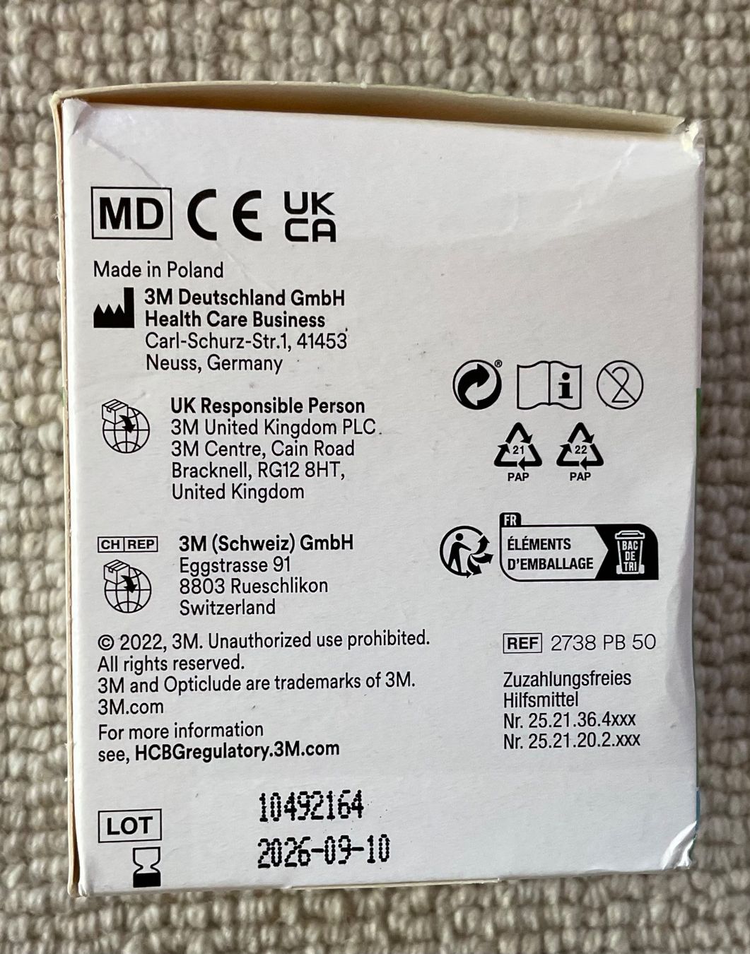 Attrezzature mediche: Opticlude Augenpflaster midi – Nuovo (secondo la descrizione) da Niederteufen venduto da sicmu 1