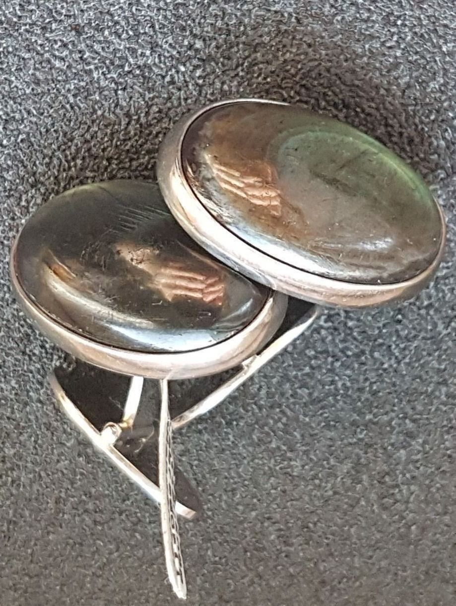 Gemelli: Edle Manschettenknöpfe mit Labradorit – Nuovo (secondo la descrizione) da Unterägeri venduto da Altgoldschmuck 4