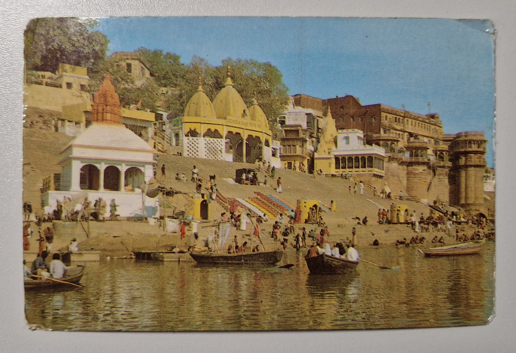 Cartoline postali: Scindia Ghat, Varanasi India 1991 – Usato da Melchnau venduto da Arthurius