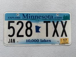 🇺🇸🇺🇸 USA Nummernschild #  MINNESOTA  # 🇺🇸🇺🇸