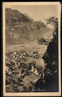 AK Meiringen, Teilansicht mit Kirche