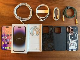 iPhone 14 Pro256 GBDeep PurpleSehr guter Zustand+Zubehör