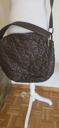 AKRIS Tasche braun Leder Made in Italy Zustand