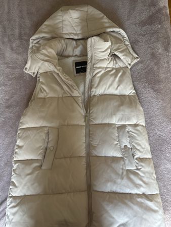 Gilet sans manche mi-long avec fourrer à l’intérieur, Tally