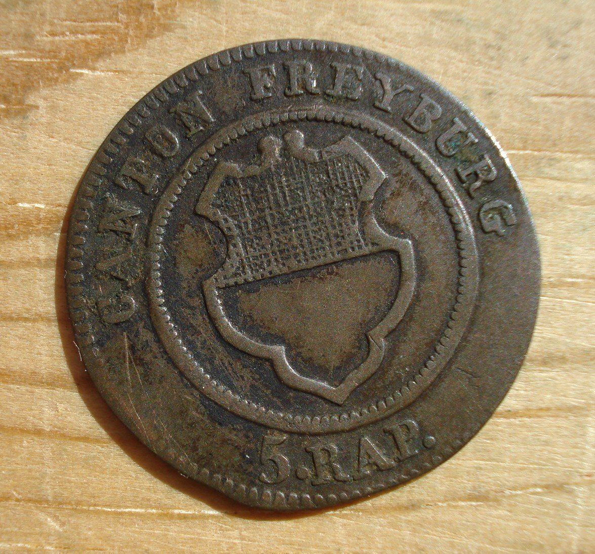 Tutti le monete: (D3) Freiburg Halbbatzen 1830 – Usato da Erlach venduto da Net-Coins