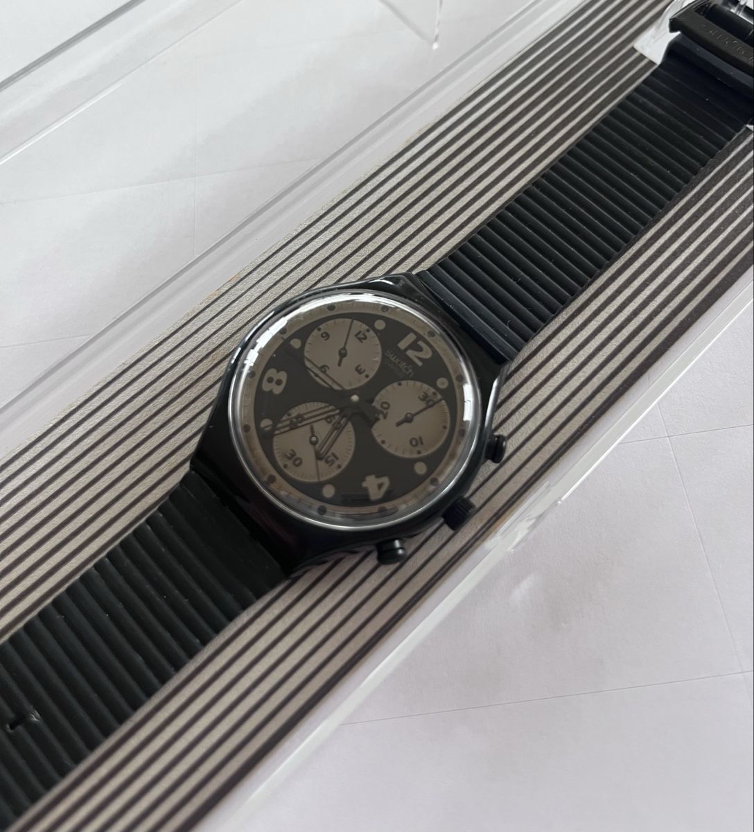 Swatch Uhren: Swatch Chrono Black Vintage Uhr 1992 – Neu (gemäss Beschreibung) aus Wädenswil von melleidl 3
