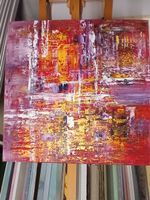 ACRYLBILD, Acrylgemälde auf Leinwand 70x70 cm, Unikat!!!