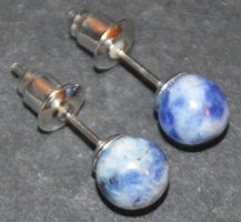 Ohrringe L-8505 – Sodalith Kugel 6mm 1 Paar