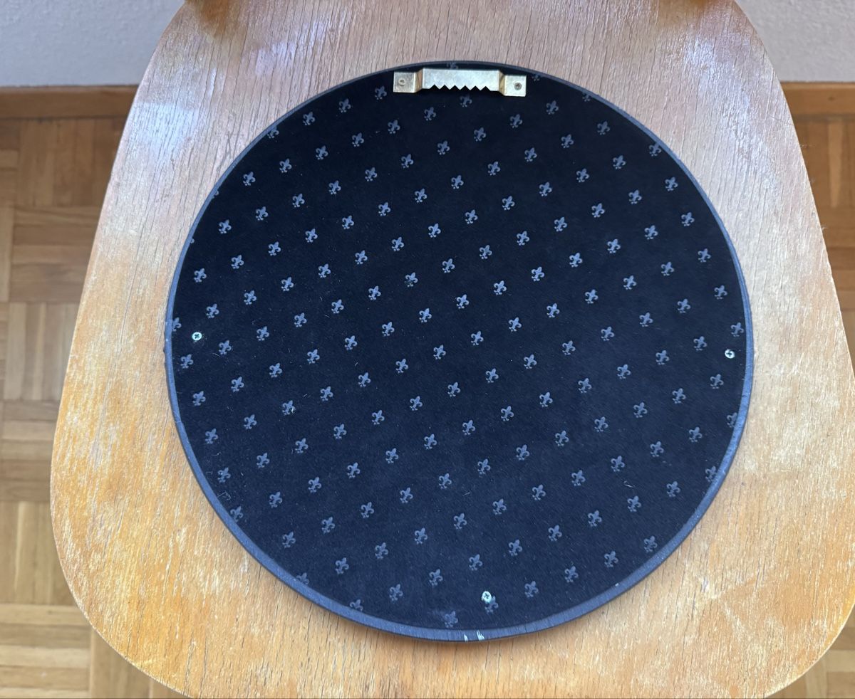 Spiegel: ROUND BLACK CONVEX MIRROR WITH BOX DIAMETER 28 CM – Neu und originalverpackt aus Lausanne von joltei 7