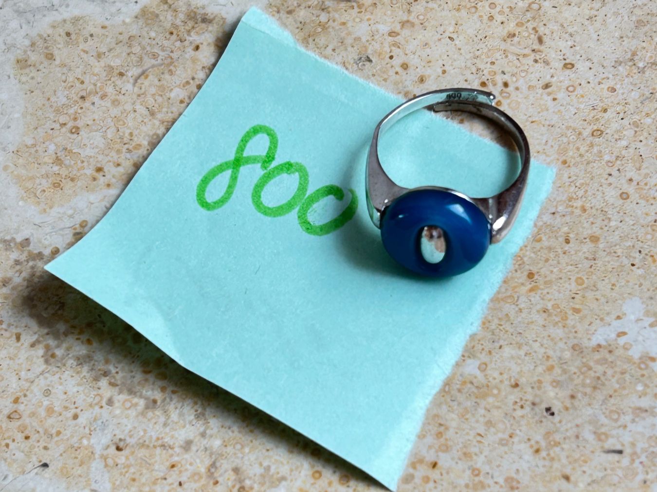 Ringe: Silberring PETROL-BLUE - Vintage Stil, Grösse 57 – Gebraucht aus Dittingen von Bellevista 3