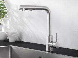 Küchenarmatur mit Brause, 2 Wasserstrahlarten, 360° Drehbar