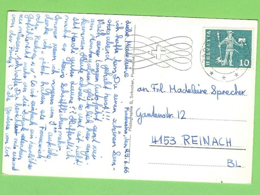 Cartoline postali: Pontresina – Usato da Zürich venduto da t24_de 1