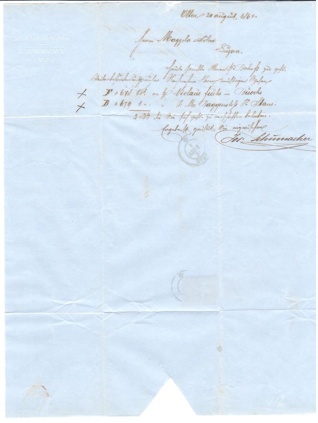 Tutti i francobolli: 🇨🇭OLTEN - 1864 – Usato da Chavornay venduto da 4dphila 2