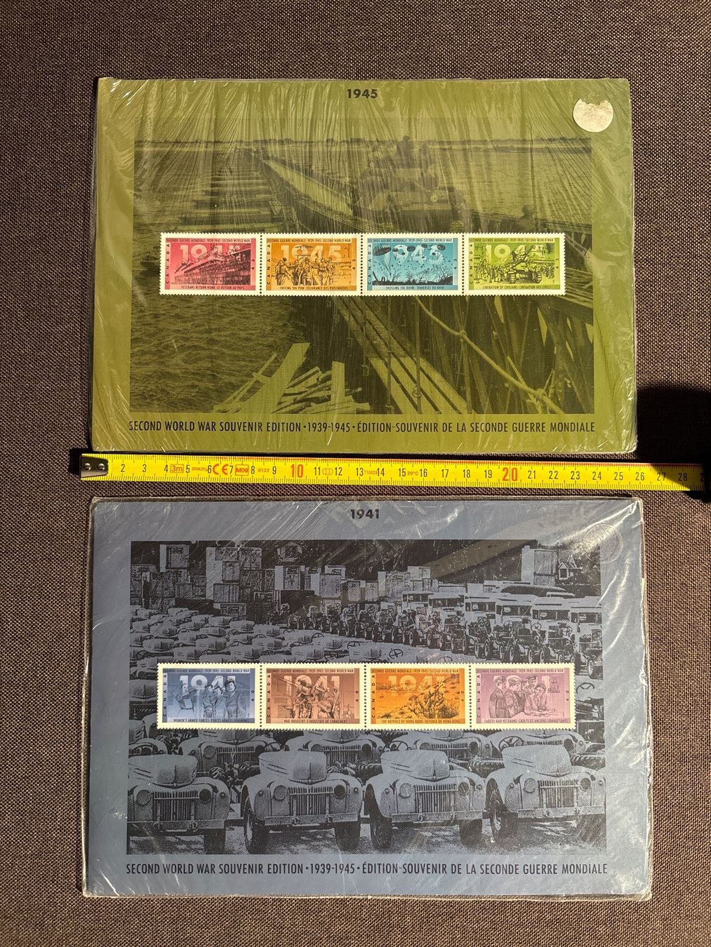 Tutti i francobolli: Timbres-postes souvenirs de la seconde guerre mondiale. – Nuovo e nell'imballaggio originale da Clarens venduto da Scottoara 6