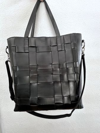 Schwarzer Shopper von still nordic / Leder